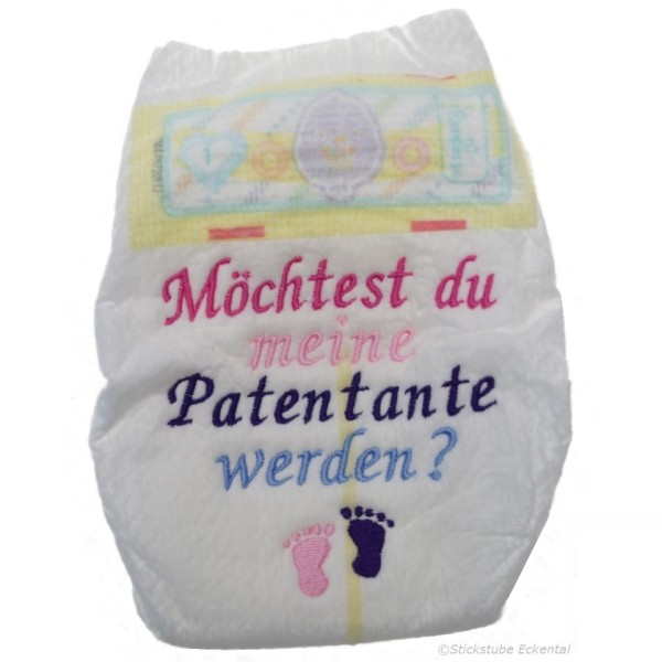 Windel Taufe Patentante